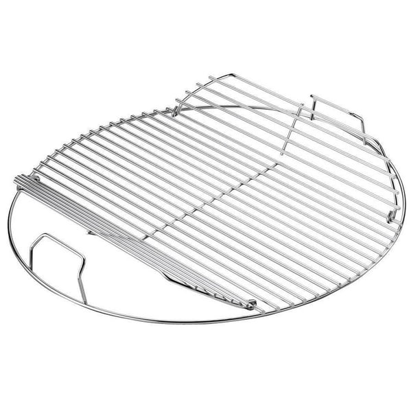 Charcoal Grilling Accessory for BBQ Cooking GRILLVANA 18.5 Stainless Steel Warming/Grilling/Smoking Expansion Rack Grate for Use with Weber 18/18.5 Inch Kettle Grill